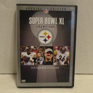 NFL Pittsburgh Steelers Super Bowl XL Small Color Championship DVD Movie